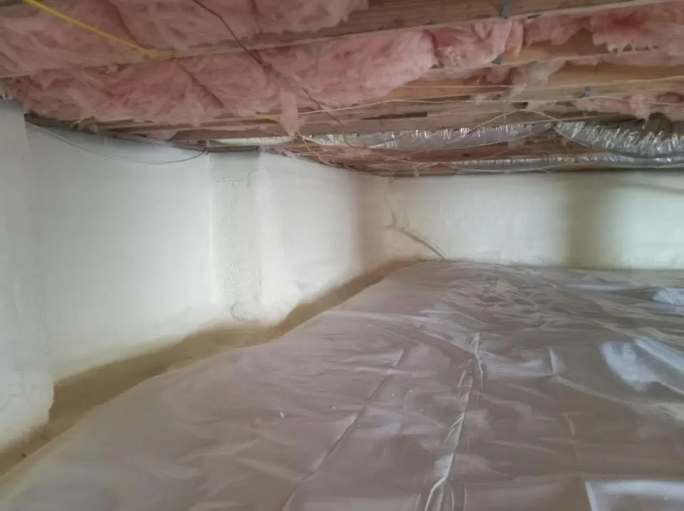 Crawl space encapsulation with closed-cell spray foam for Spray Foam Roofing in Southfield